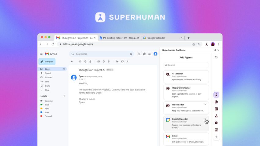 grammarly is changing its name to superhuman
