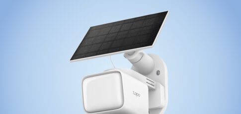 tapo s new solar floodlight camera soaks