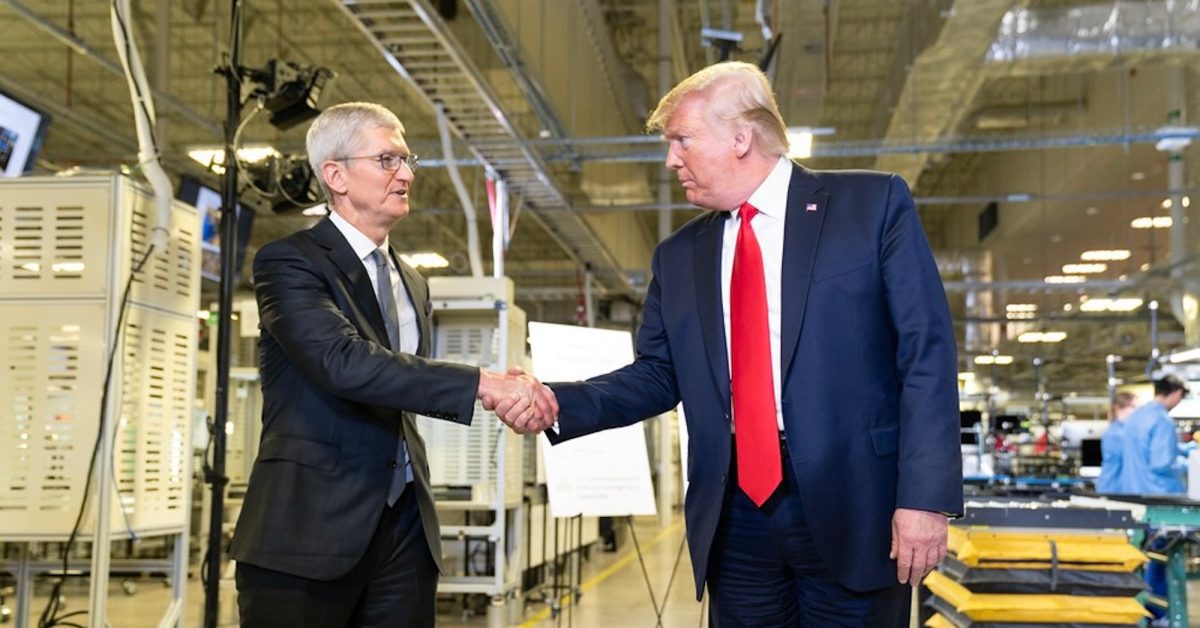trump praises apple s u s investment