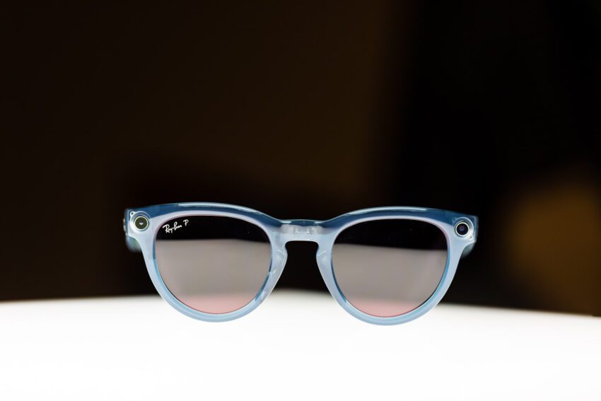 the ray-ban meta smart glasses are at