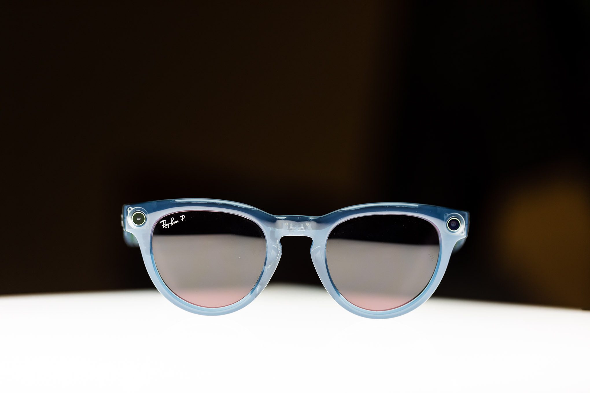the ray-ban meta smart glasses are at