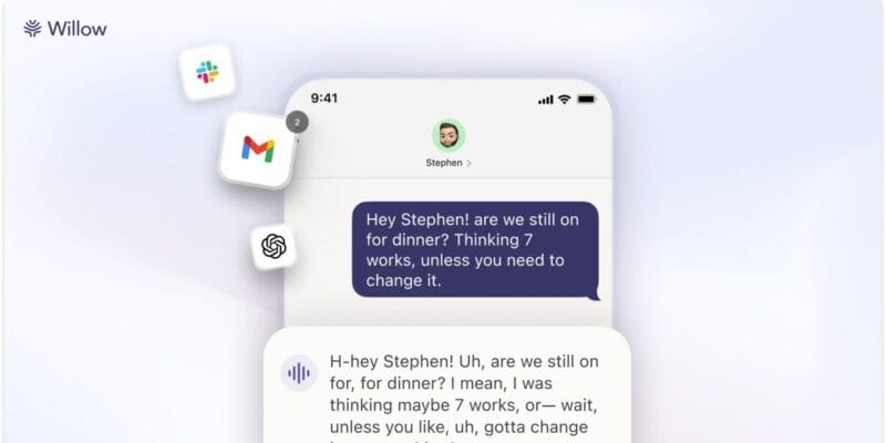 Willow’s voice keyboard lets you type across all your iOS apps — and actually edit what you said 3 willow s voice keyboard lets you type