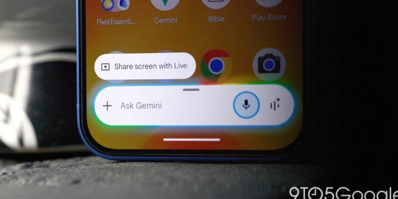 gemini overlay switching to fullscreen glow on