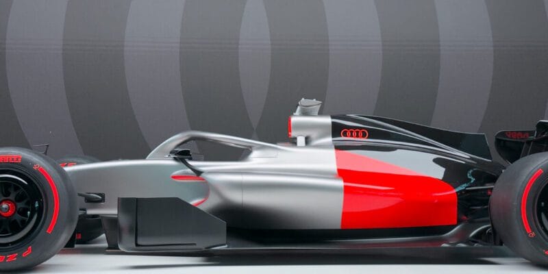 Audi goes full minimalism for its first-ever Formula 1 livery 14 audi goes full minimalism for its first-ever