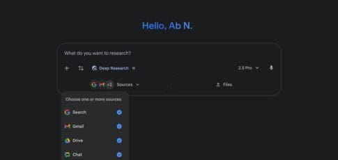gemini deep research can tap into your