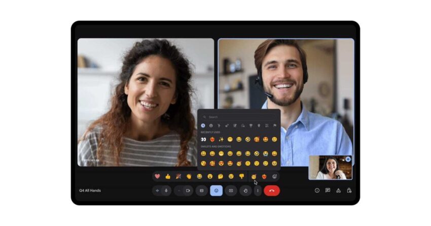 google meet expands in-call emoji reactions to
