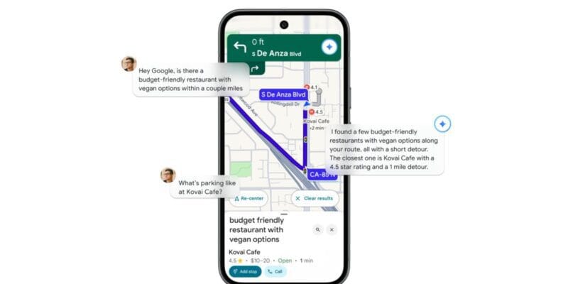 Google Maps starts rolling out Gemini for all navigation modes 18 google maps starts rolling out gemini for