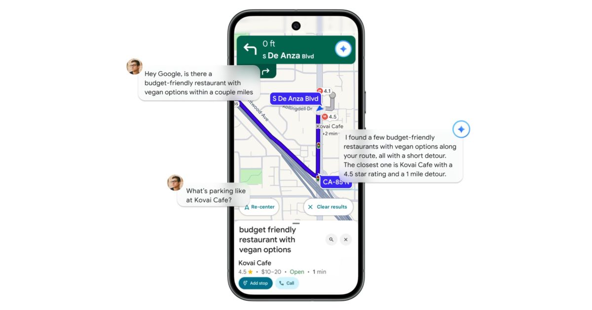 google maps starts rolling out gemini for