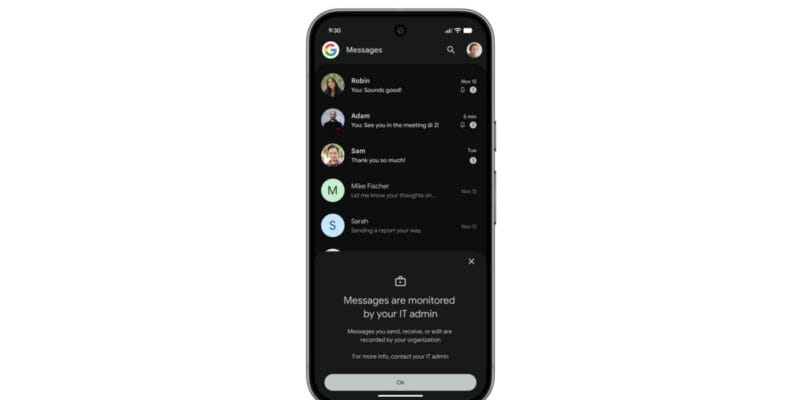 Google Messages adding Android RCS Archival on Pixel for businesses 16 google messages adding android rcs archival on