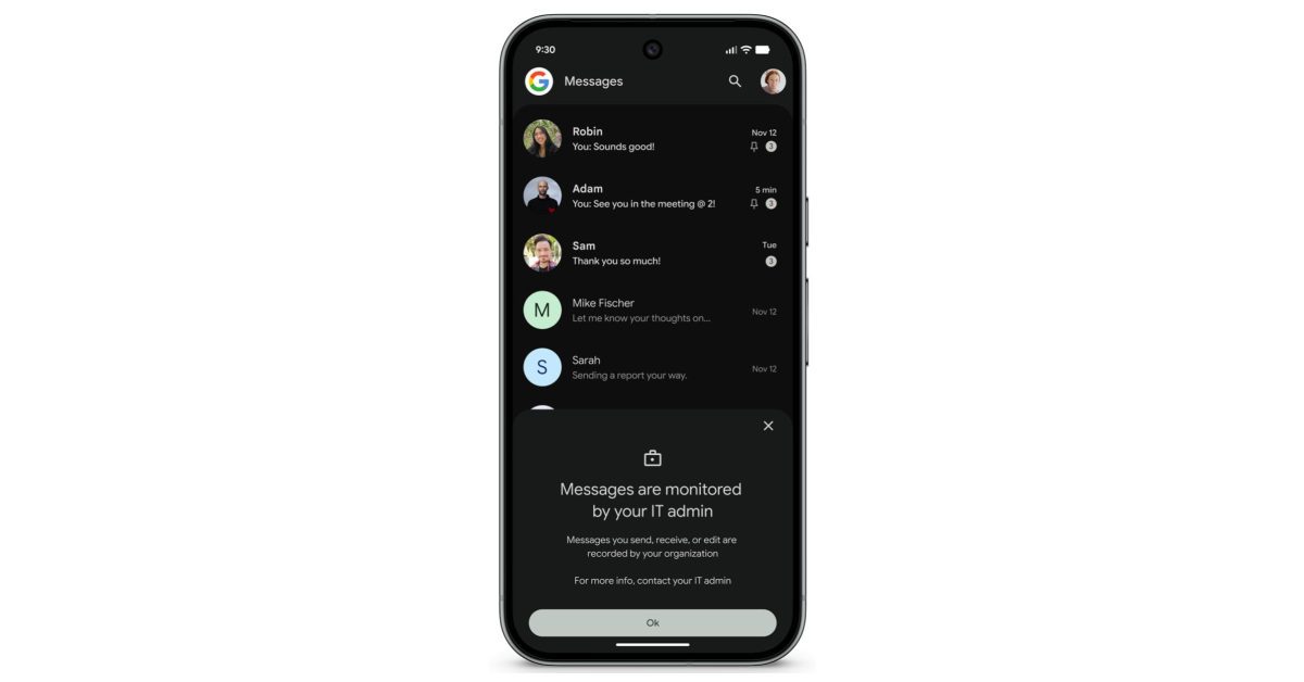 google messages adding android rcs archival on
