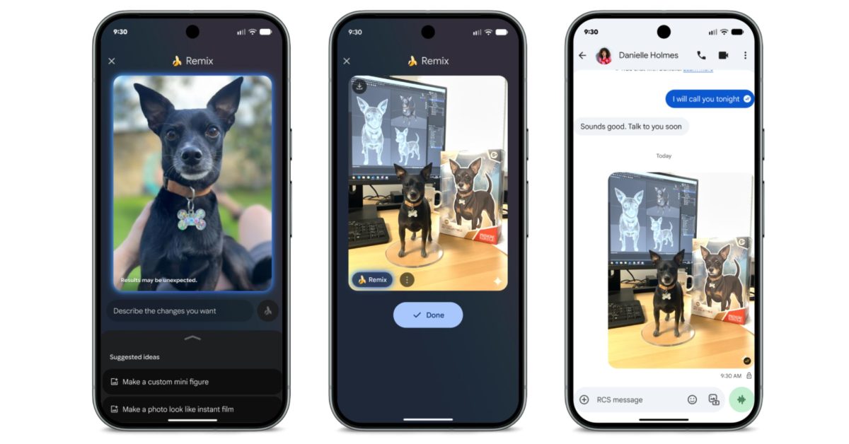google messages will let you remix photos