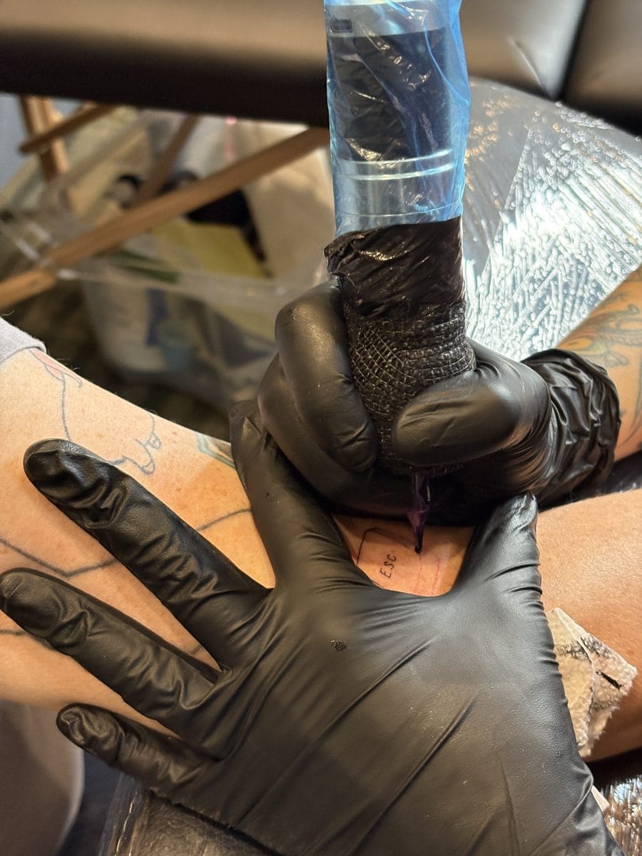 Tattd gave four TechCrunch writers tattoos at Startup Battlefield 3 tattd gave four techcrunch writers tattoos at