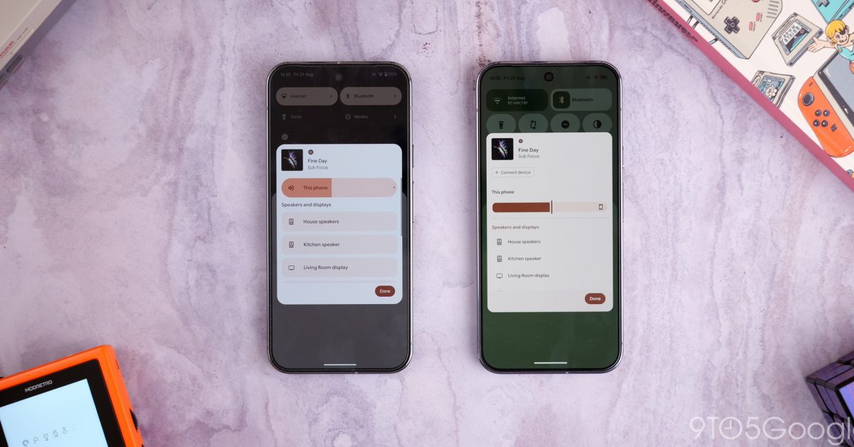 android adding one-tap media device transfers new