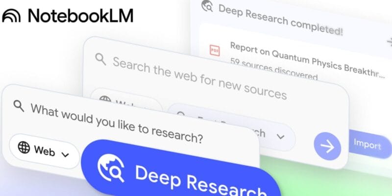 notebooklm adding deep research and microsoft word
