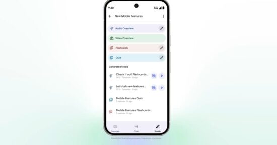 big notebooklm for android ios update adds