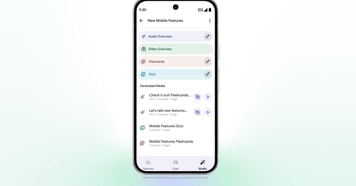 big notebooklm for android ios update adds