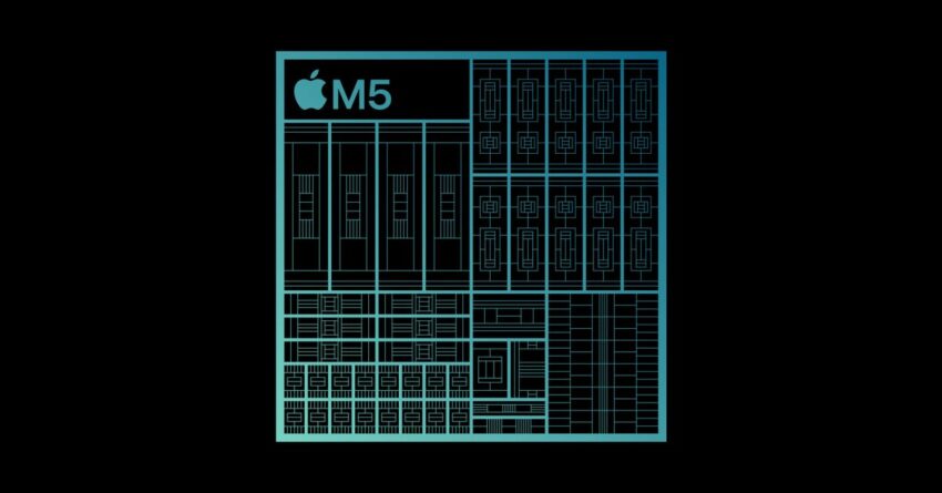 apple shows how much faster the m5