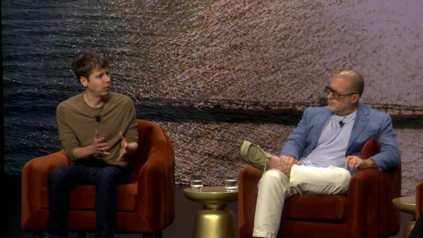 jony ive and sam altman say they