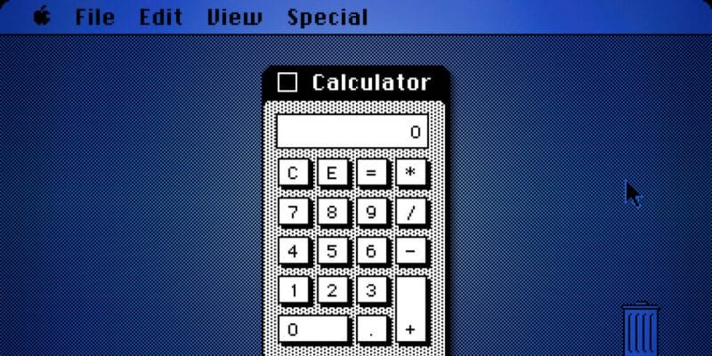 the mac calculator s original design came