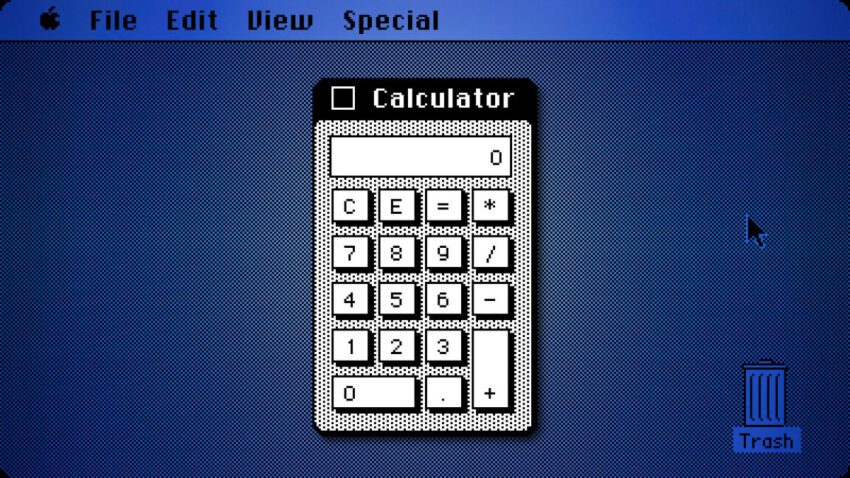 the mac calculator s original design came