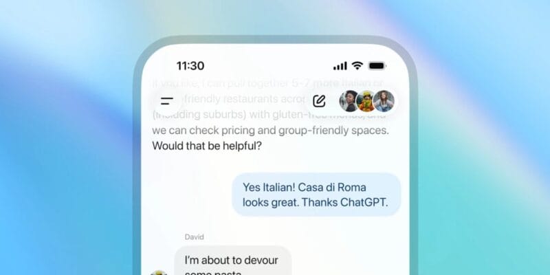 chatgpt gaining group chat feature in four