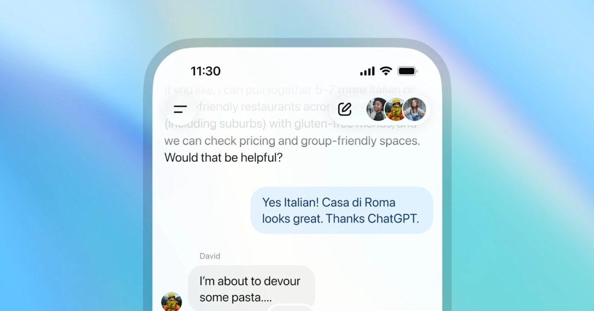 chatgpt gaining group chat feature in four