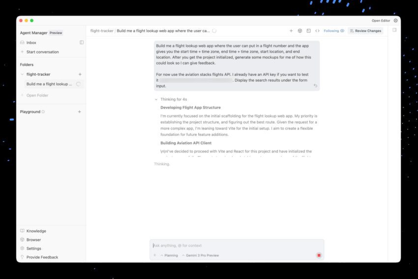 google antigravity is an agent-first coding tool