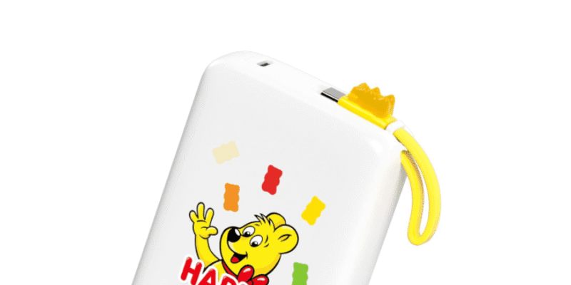 the ultralight gummy bear power bank just