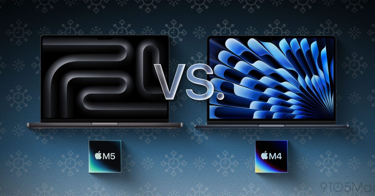 m5 macbook pro vs m4 macbook air