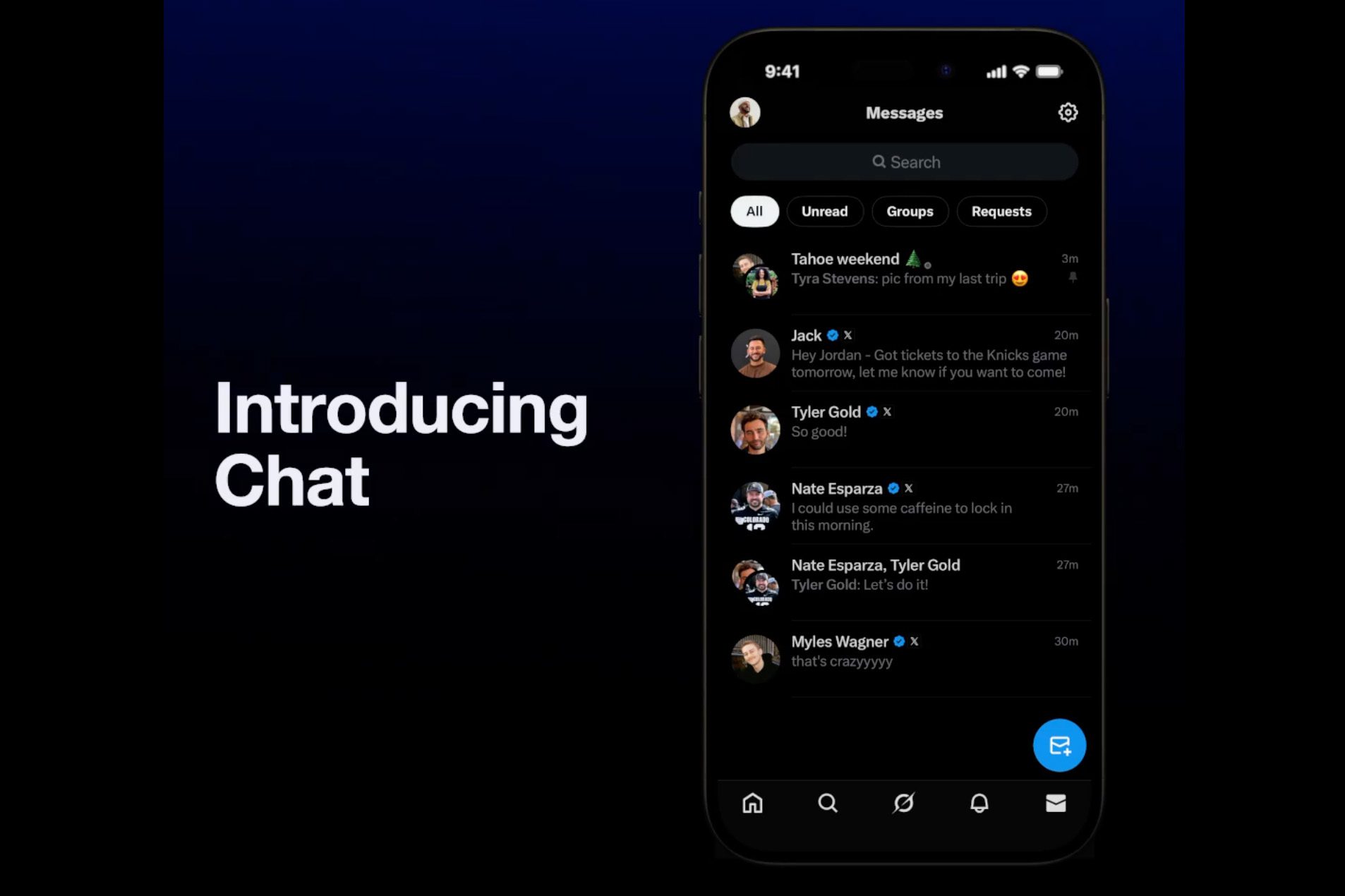 x launches chat its new encrypted dms