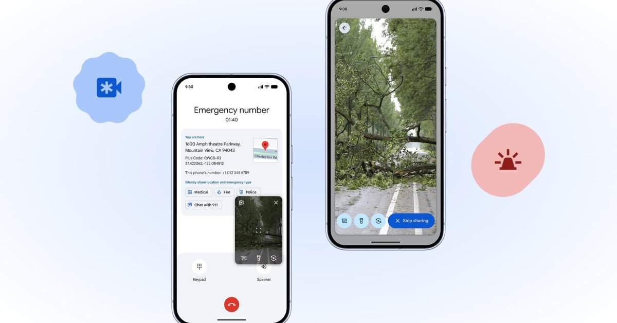 google rolling out android emergency live video