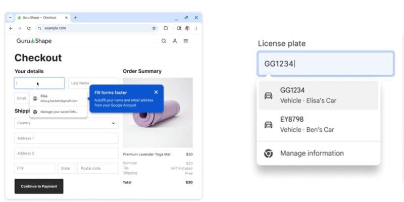 Chrome Autofill getting two-line design on Android, Google Wallet integration, more 6 chrome autofill getting two-line design on android