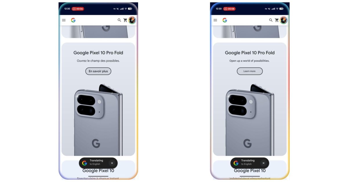continuous circle to search translation comes to