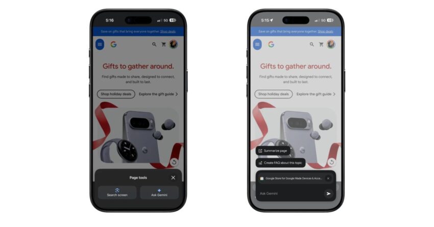chrome for iphone rolling out built-in gemini