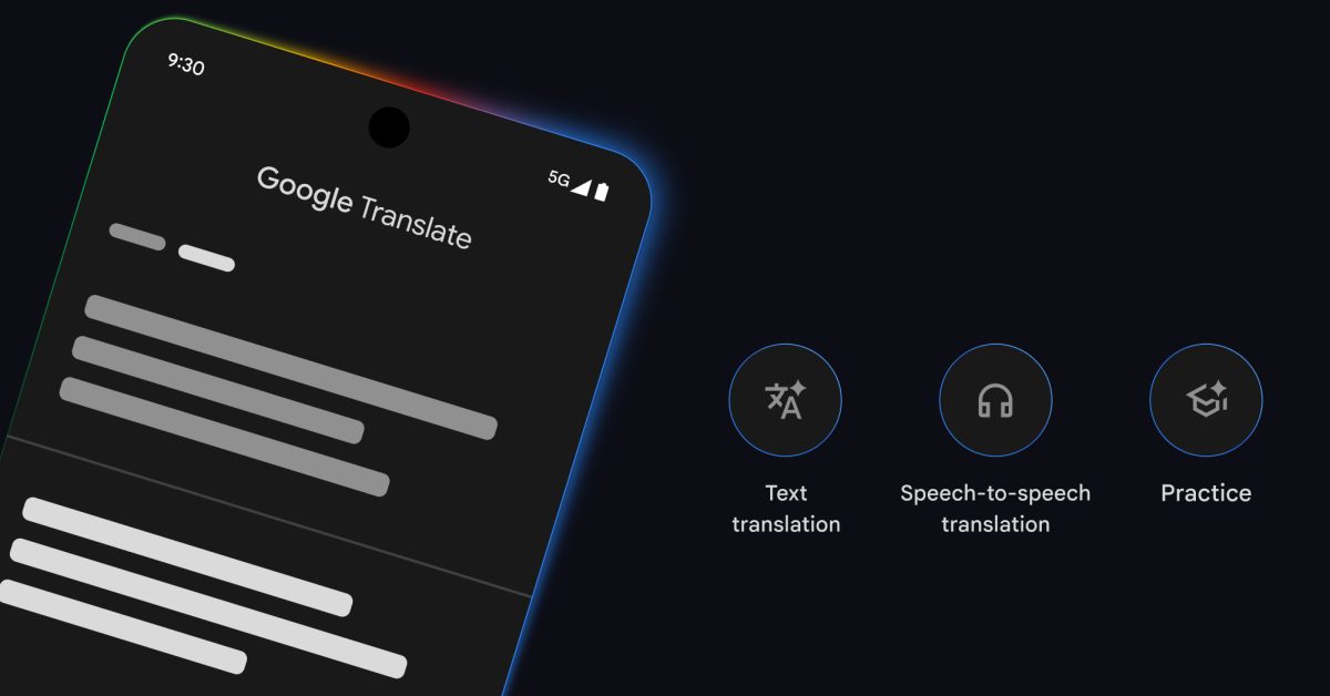 google translate rolling out live translation using