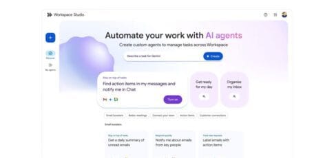 google launches workspace studio to create automated