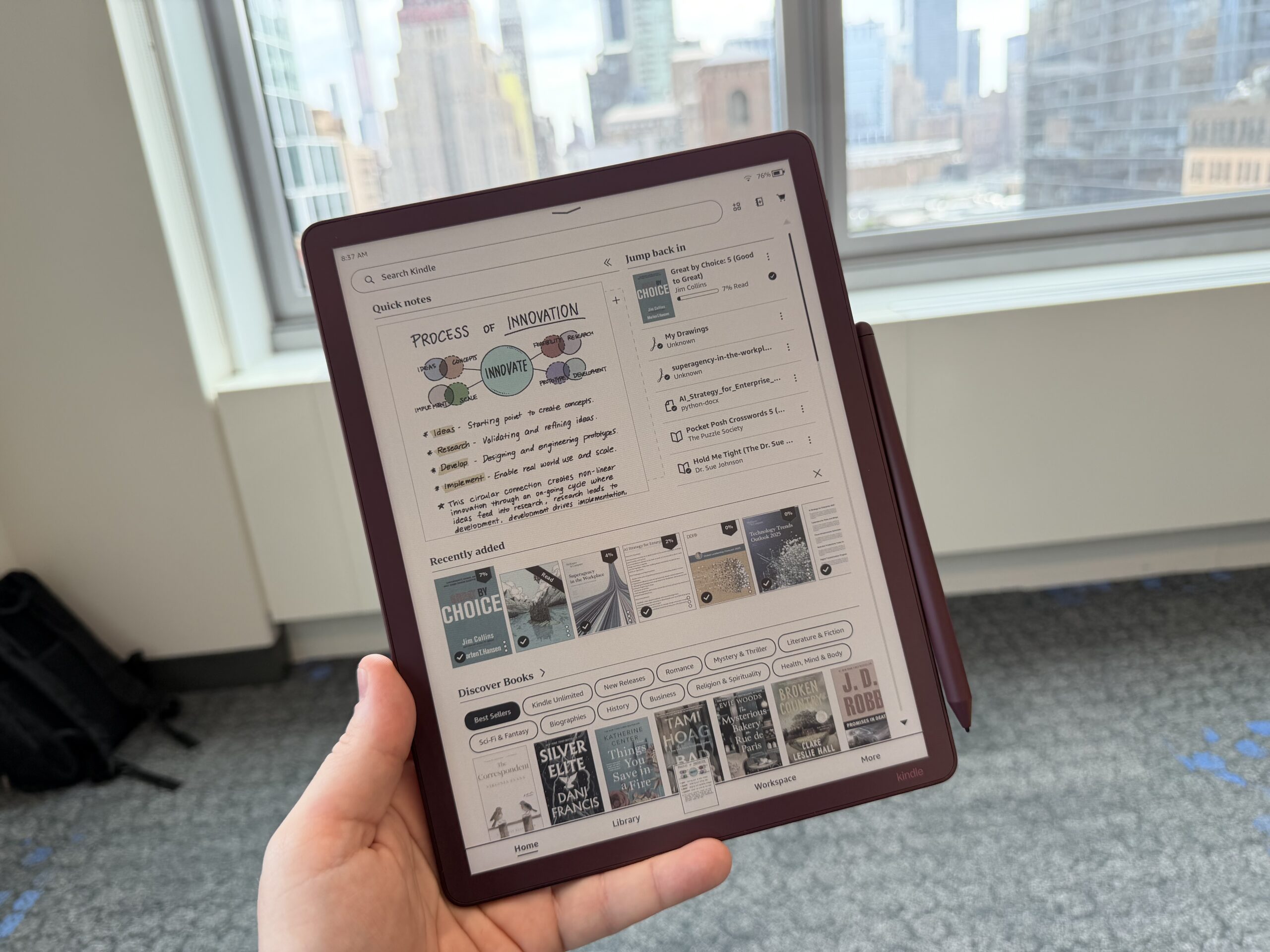 amazon s new color kindle scribe launches