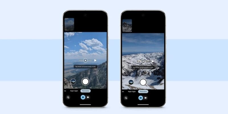 pixel camera brings photo sphere-esque panorama mode