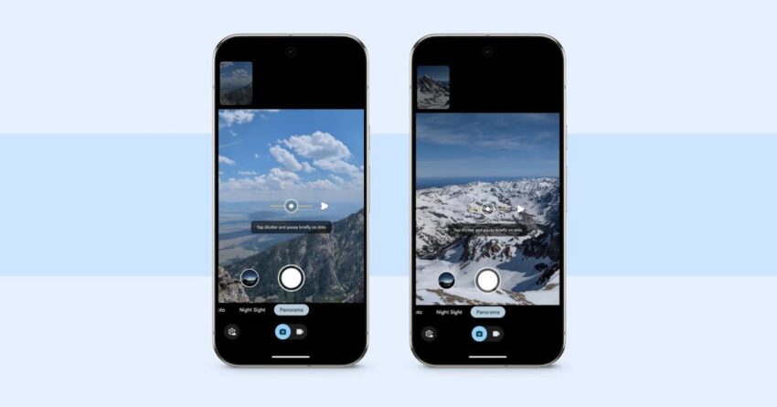 pixel camera brings photo sphere-esque panorama mode