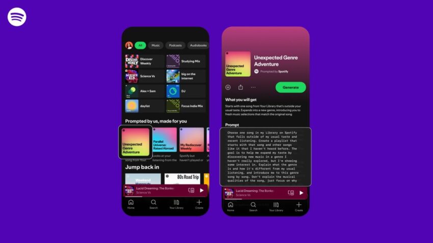 spotify tests more personalized ai-powered prompted playlists