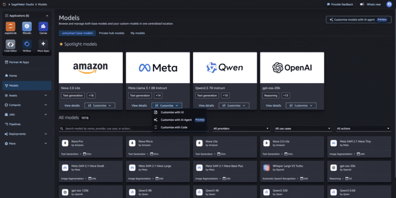 aws doubles down on custom llms with