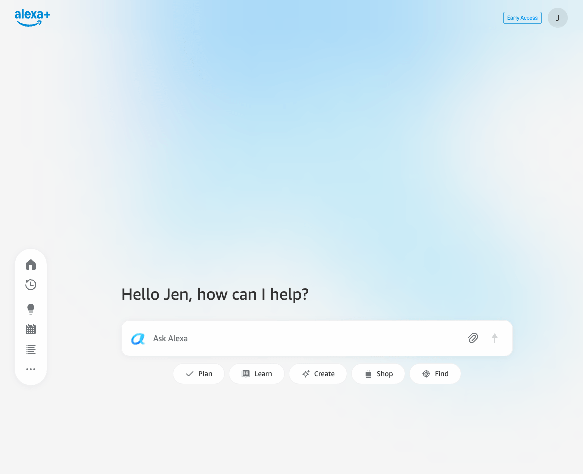 alexa plus website is live for some