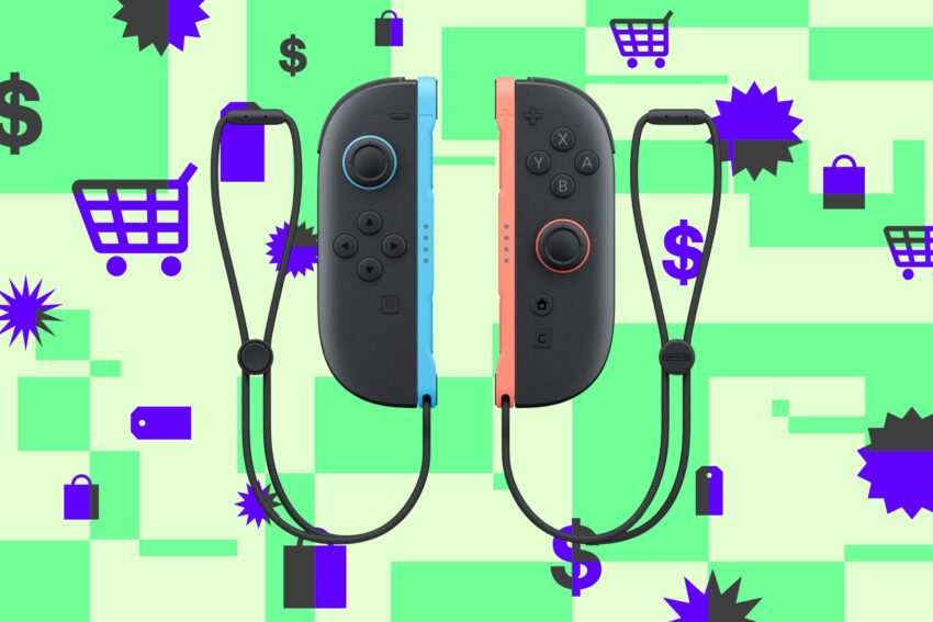 a pair of nintendo switch 2 joy-con