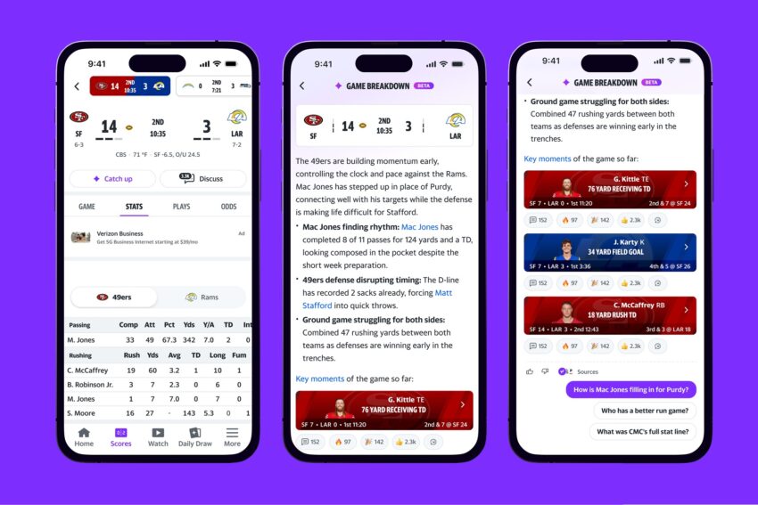 yahoo is using ai to recap football