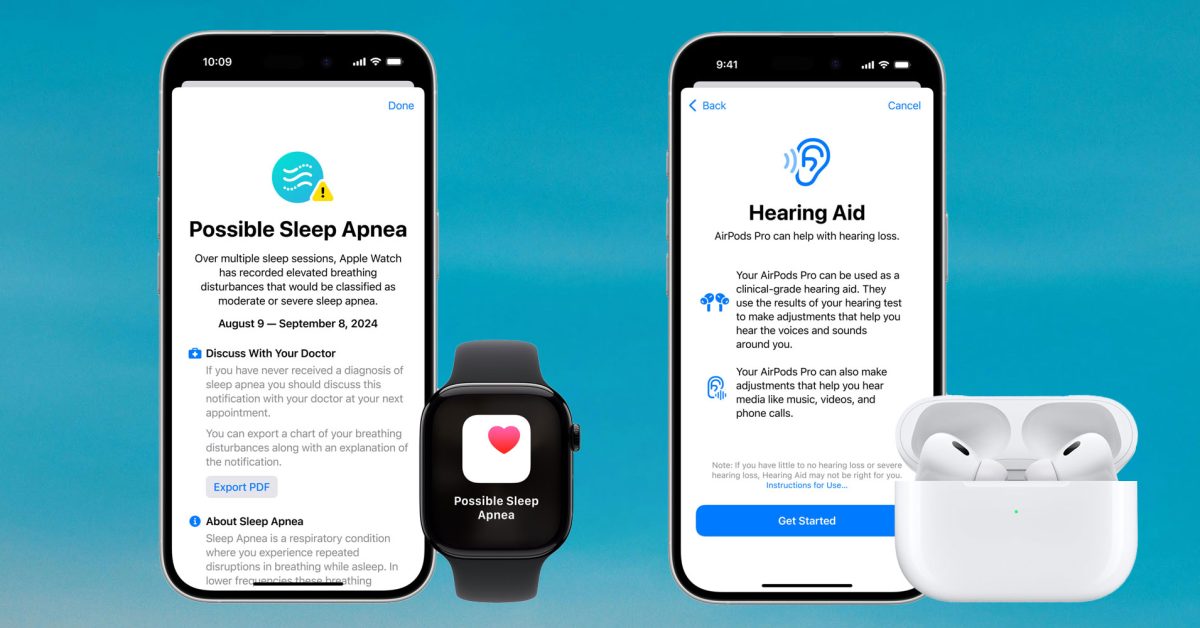 apple watch and airpods health features roll