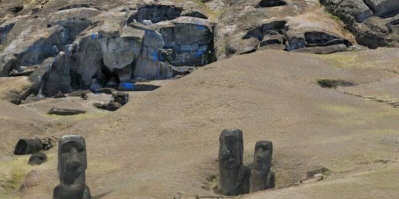 3D model shows small clans created Easter Island statues 14 3d model shows small clans created easter