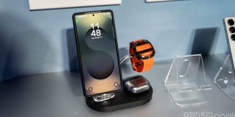 Samsung Qi2 25W wireless charging dock surfaces for the magnetic Galaxy S26 20 samsung qi2 25w wireless charging dock surfaces
