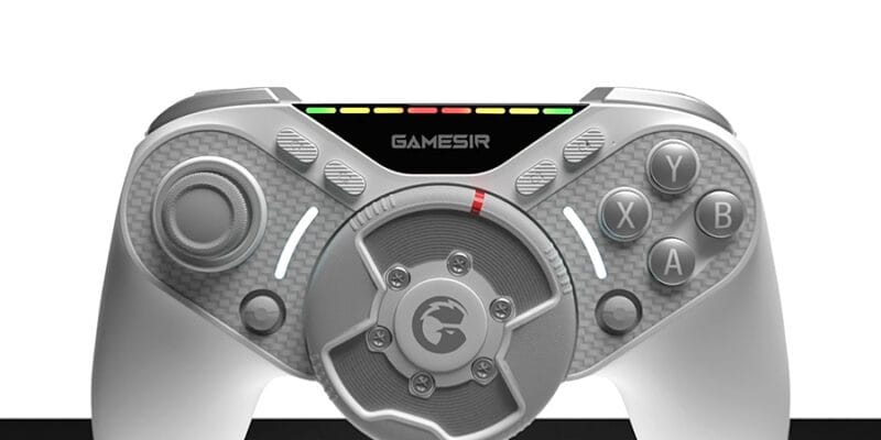 GameSir put a tiny force feedback steering wheel on its new Swift Drive controller 3 gamesir put a tiny force feedback steering