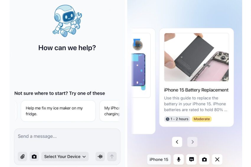 ifixit s fixbot helps with repairs the