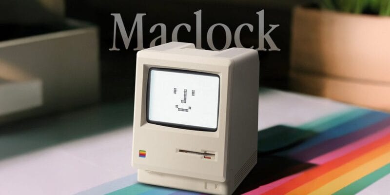 maclock is an adorable desk clock for